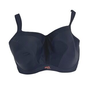 Panache Sport Bra Black Full Support Underwire Gym Workout‎ 5021 Size 38GG